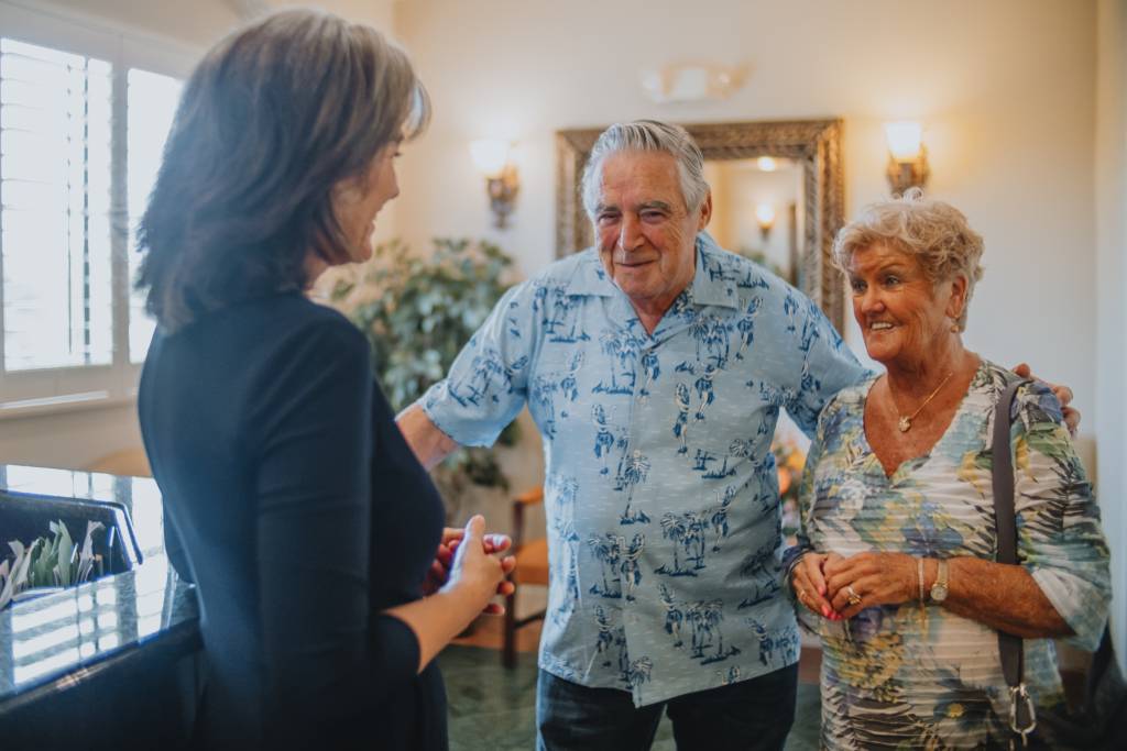 Professional speaking with clients