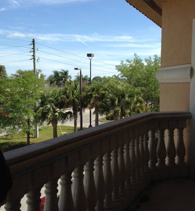 office spaces with balcony view