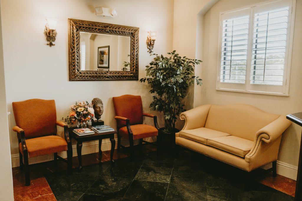 Waiting area in an Executive office